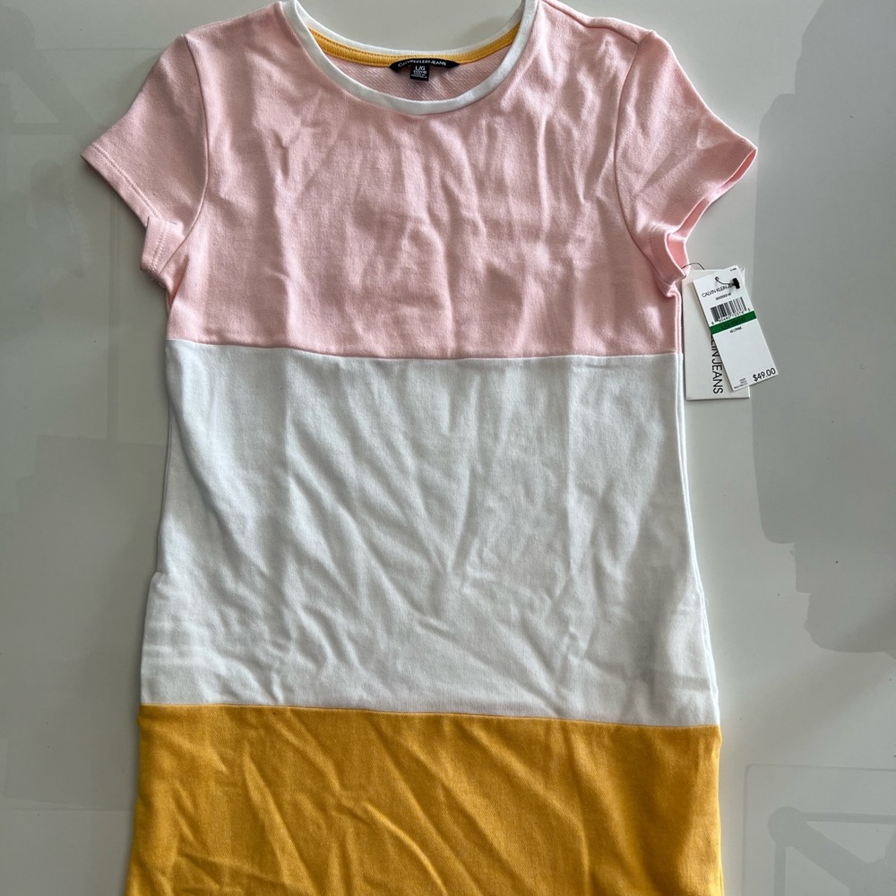 Calvin Klein Jeans kids multicolor dress size L (12/14)